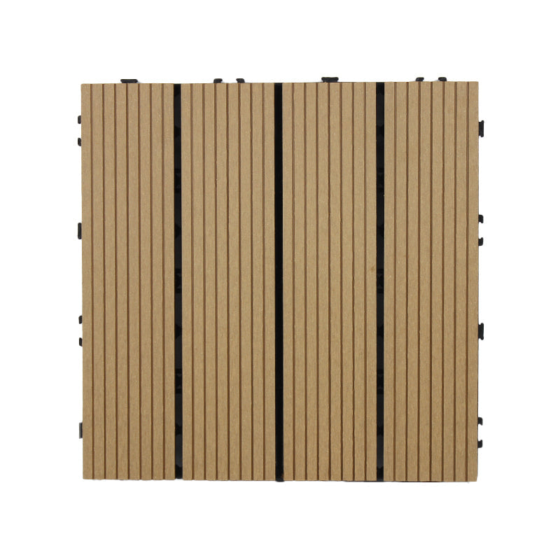 BowLift | 30 cm x 30 cm Square PVC Terrace Tiles Snap Installation Outdoor Floor Tiles