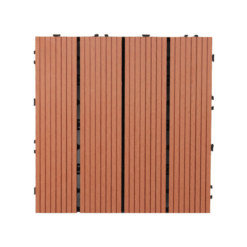BowLift | 30 cm x 30 cm Square PVC Terrace Tiles Snap Installation Outdoor Floor Tiles