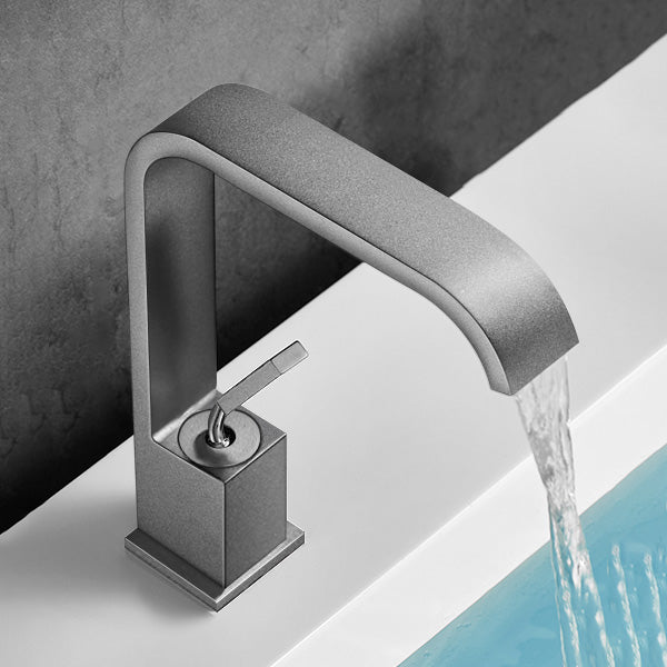 BowLift | Unique Sink Faucet Bathroom Brass Solid Color Waterfall Spout Faucet