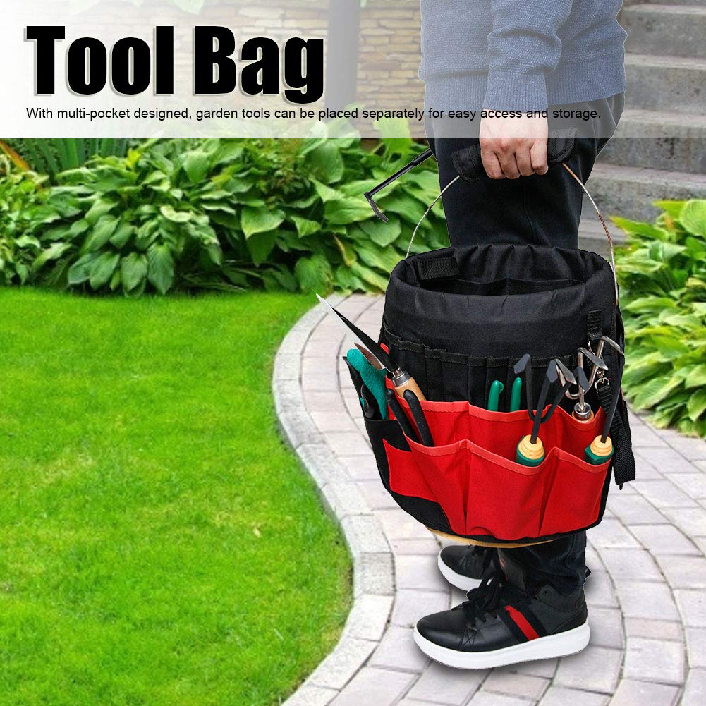 BowLift | 42-Pocket Multifunctional Garden Tool Storage Bag – Large Storage for Tools