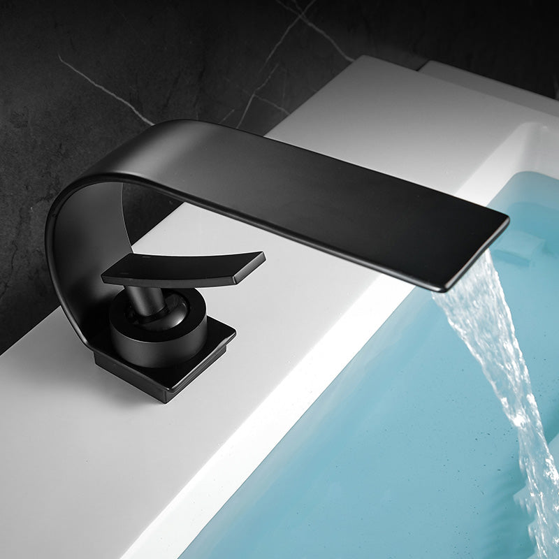 BowLift | Unique bathroom waterfall faucet brass sink tap