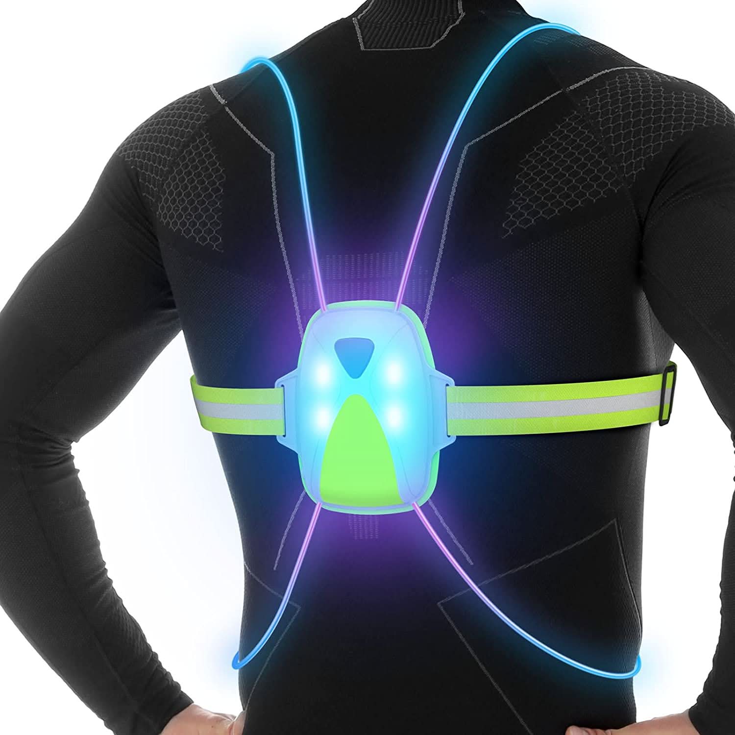 BowLift | Adjustable luminous waistcoat for jogging & outdoor activities