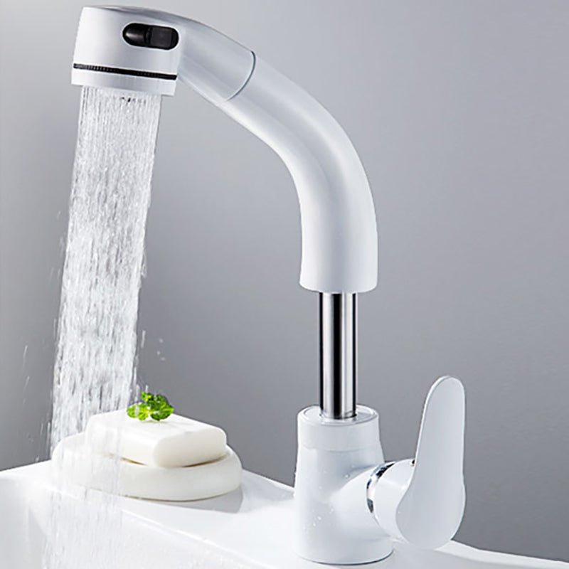 BowLift | Vessel Sink Bathroom Faucet with Swiveling Spout Single Lever Faucet with Pull-Out Spray