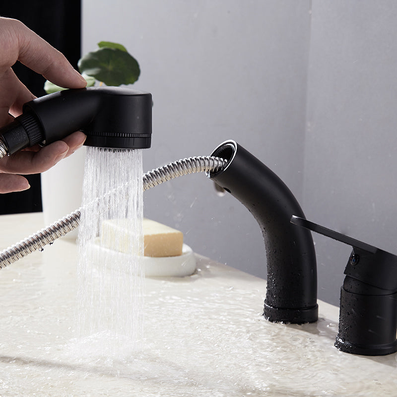 BowLift | Vessel washbasin mixer High arch three-way faucet 2-hole fittings