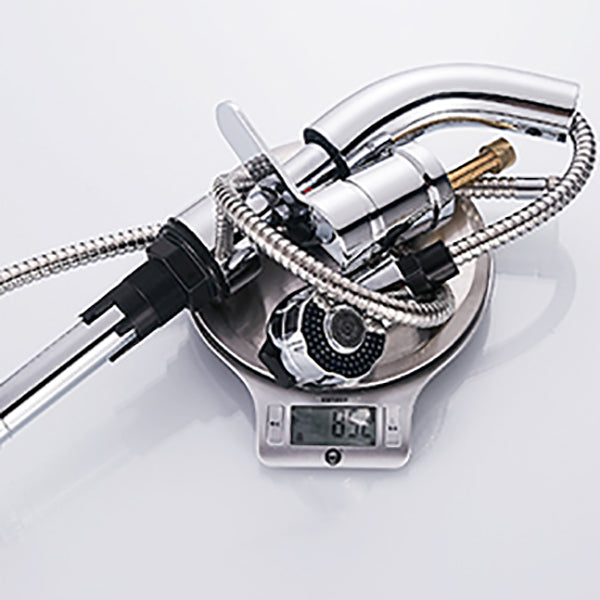 BowLift | Vessel washbasin mixer High arch three-way faucet 2-hole fittings