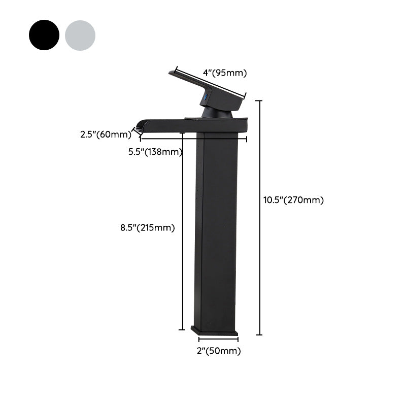 BowLift | Basin faucet lever handle waterfall outlet bathroom fixture