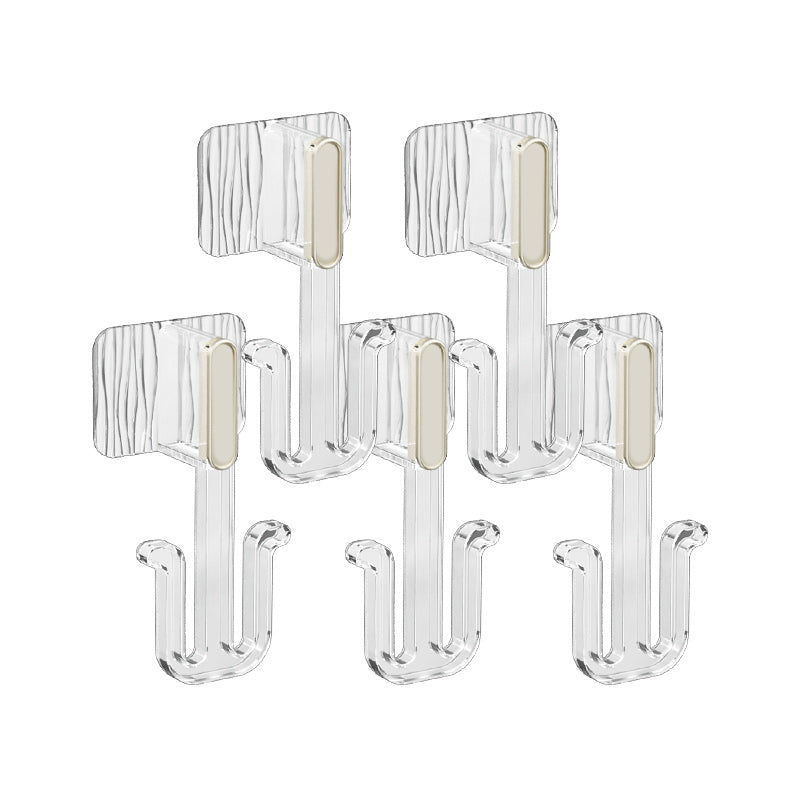 BowLift | 5-piece Bathroom Hardware Set 6.29" high Bathrobe Hooks in Modern Style