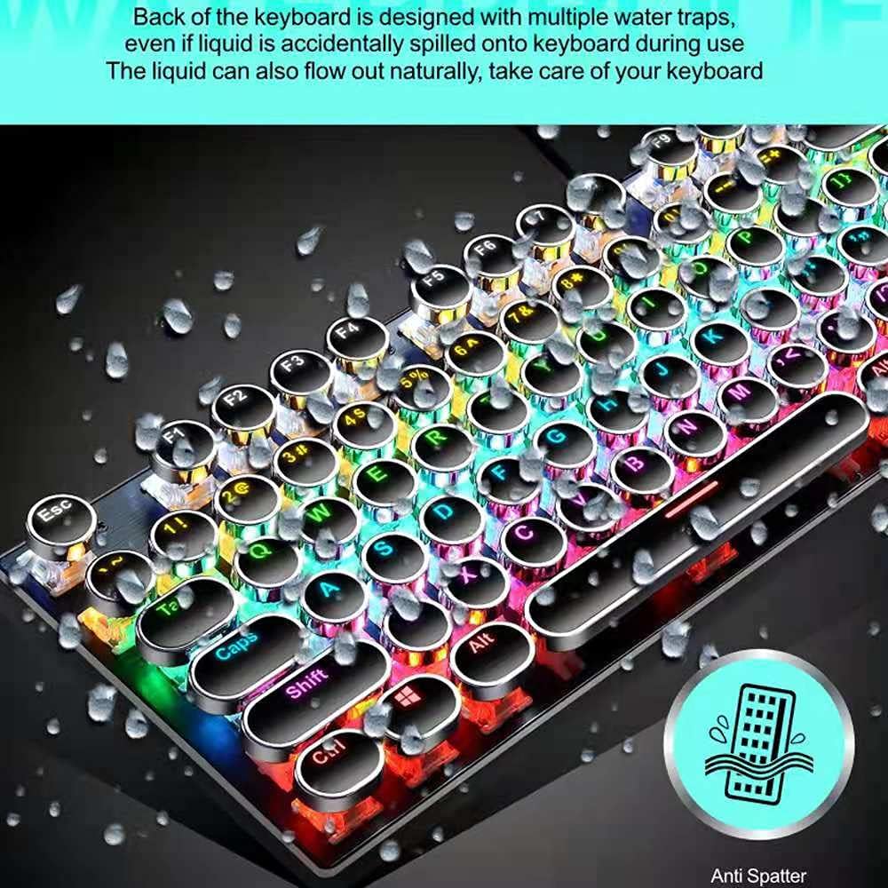 BowLift | 87-Key Mechanical Gaming Keyboard RGB Backlit Blue Switch