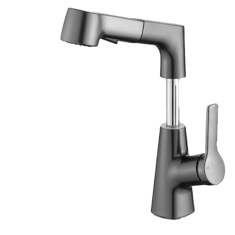 BowLift | Swivel Spout Sink Faucet Brass Bathroom Low Arc Mixer