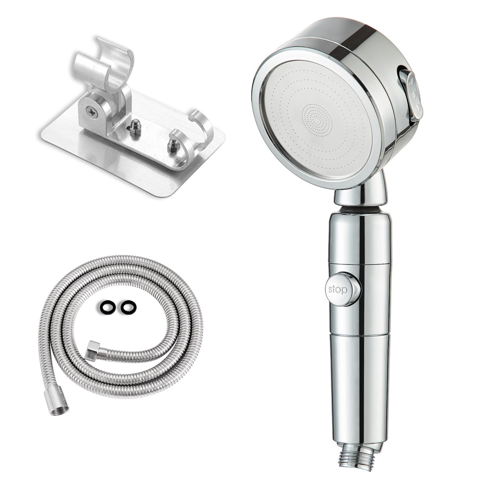 BowLift | Contemporary 3 Beam Shower Head Adjustable Spray Pattern Rotating Hand Shower