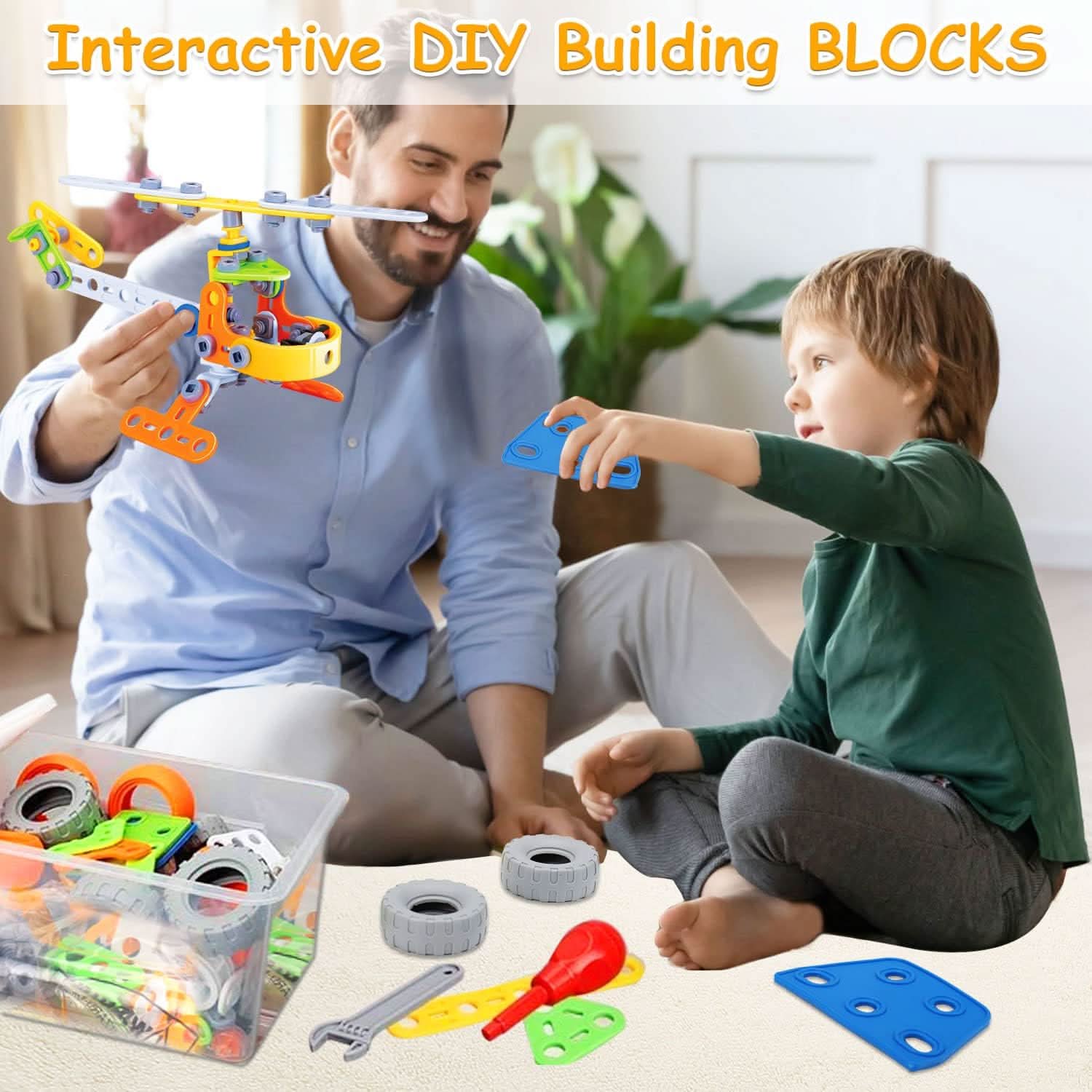 BowLift | CREATIVE CONSTRUCTION SET – Construction toy for imagination, motor skills & logical thinking