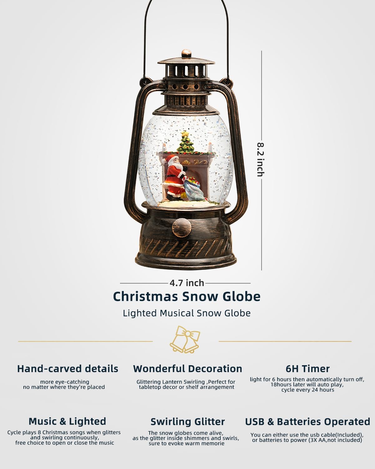 BowLift | Autumn Gloss Decorative Lamp with Pumpkins – Warm LED Light and 6-Hour Timer