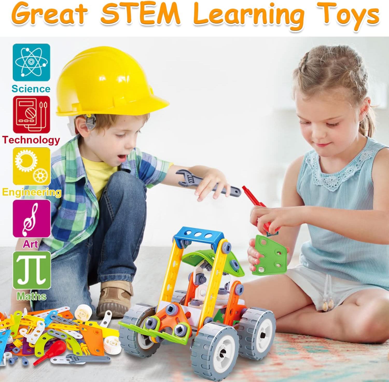 BowLift | CREATIVE CONSTRUCTION SET – Construction toy for imagination, motor skills & logical thinking