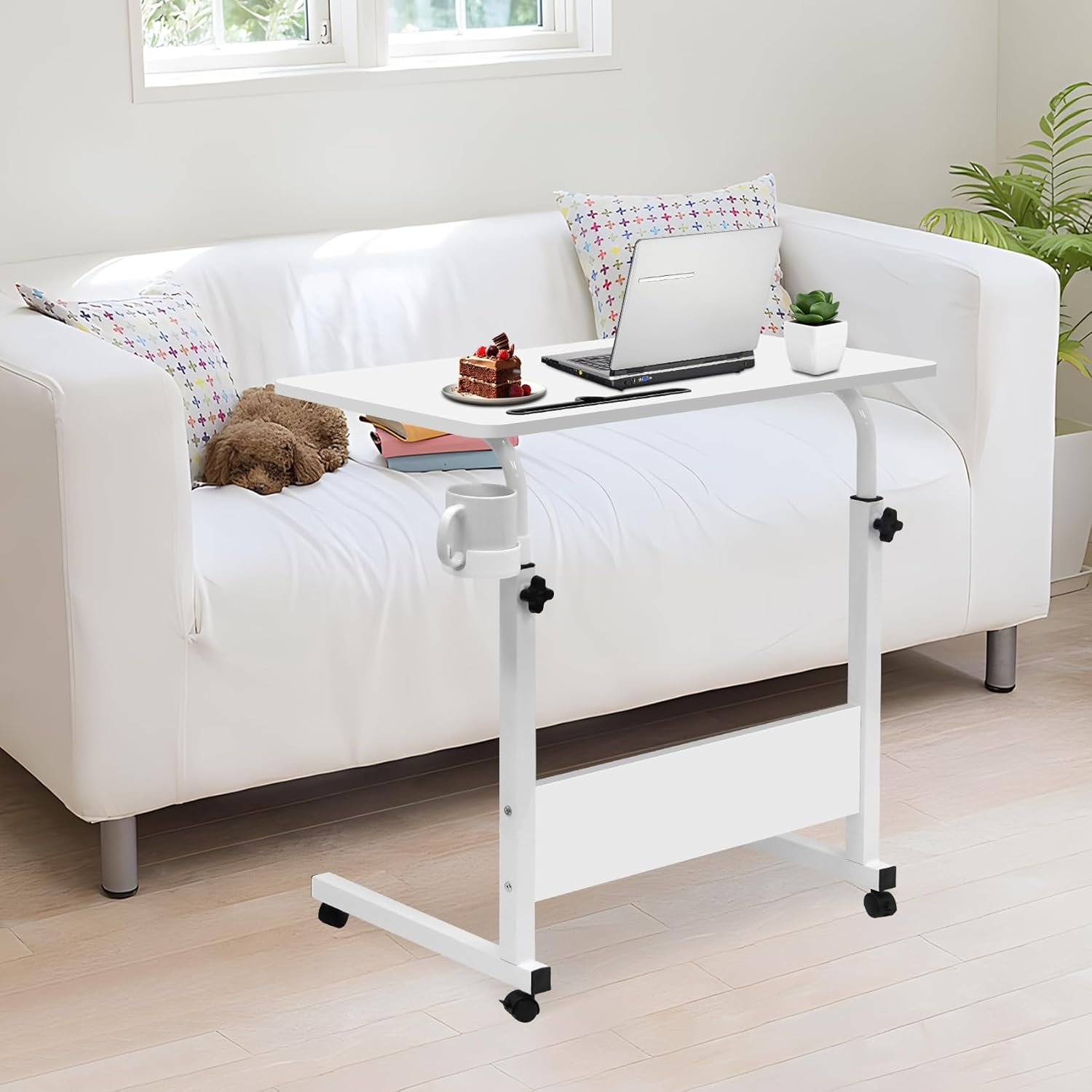 BowLift | Adjustable Laptop Desk | Multi-Purpose, Height-Adjustable & Mobile for Home Office, Bedside or Sofa Use