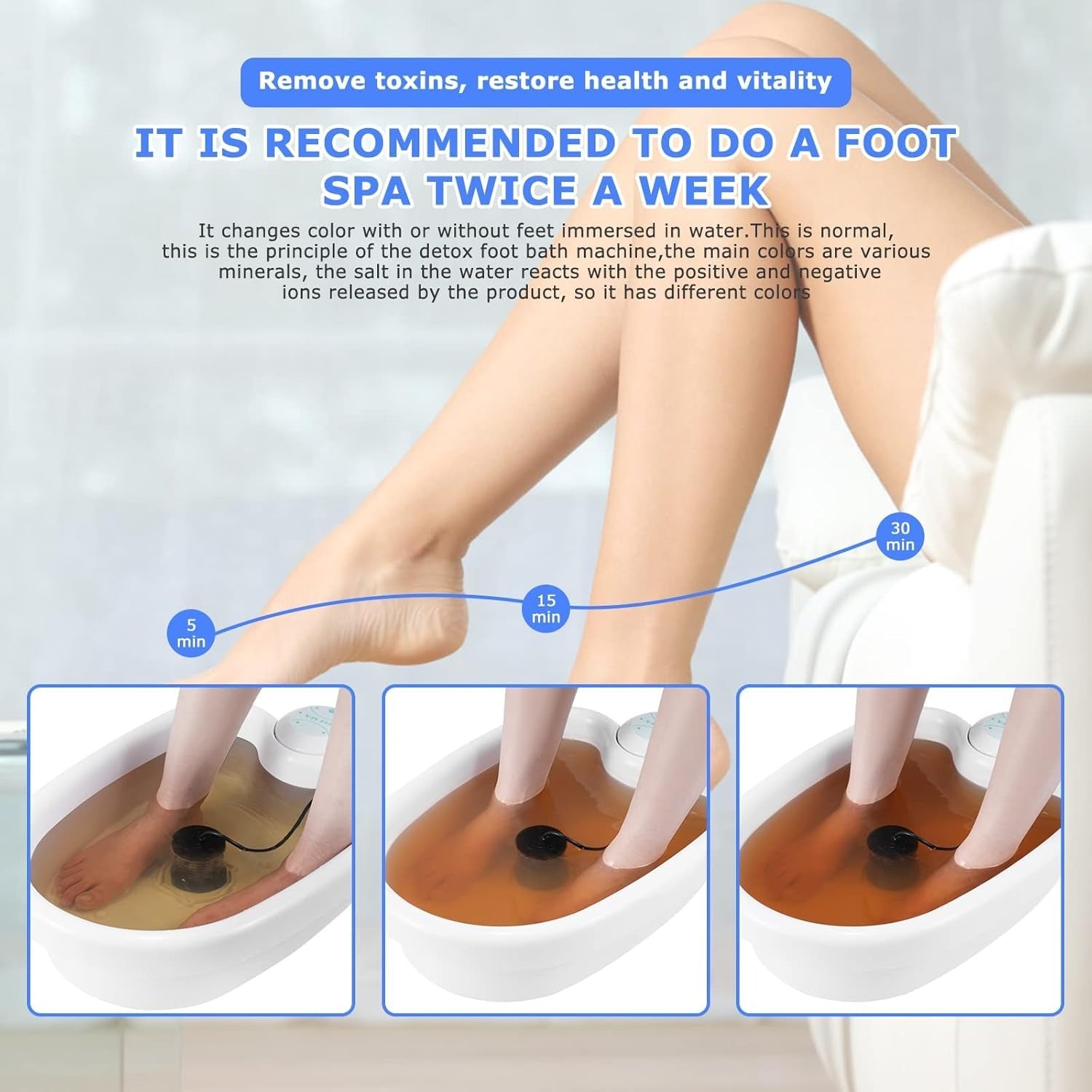 BowLift | Ionic Detox Foot Spa | Professional-Grade, Energy Boosting & Deep Cleanse for Home Use