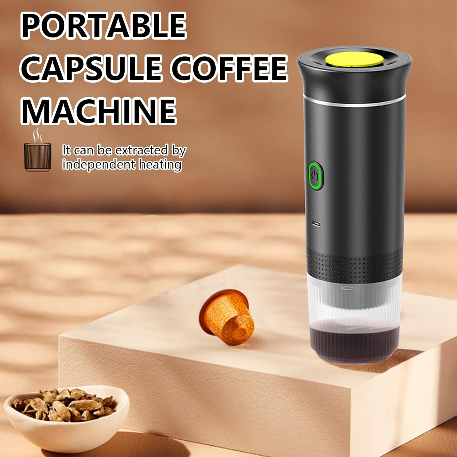 BowLift | Portable 3-in-1 Espresso Coffee Maker with Rechargeable Battery – Raverno