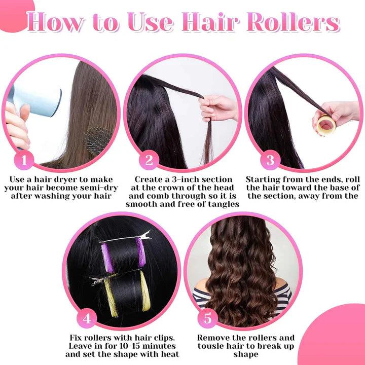 BowLift | Self-adhesive hair rollers | For voluminous and long-lasting curls