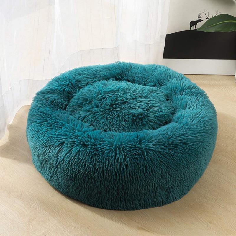 BowLift | PawNest Calming Donut Cat Bed | Round Plush Nest | Stress-Reducing & Cozy | Perfect for Cats & Small Dogs