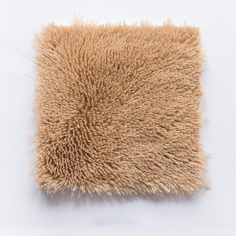 BowLift | Bedroom Carpet Tiles Solid Square Shag Stain Resistant Carpet Tiles