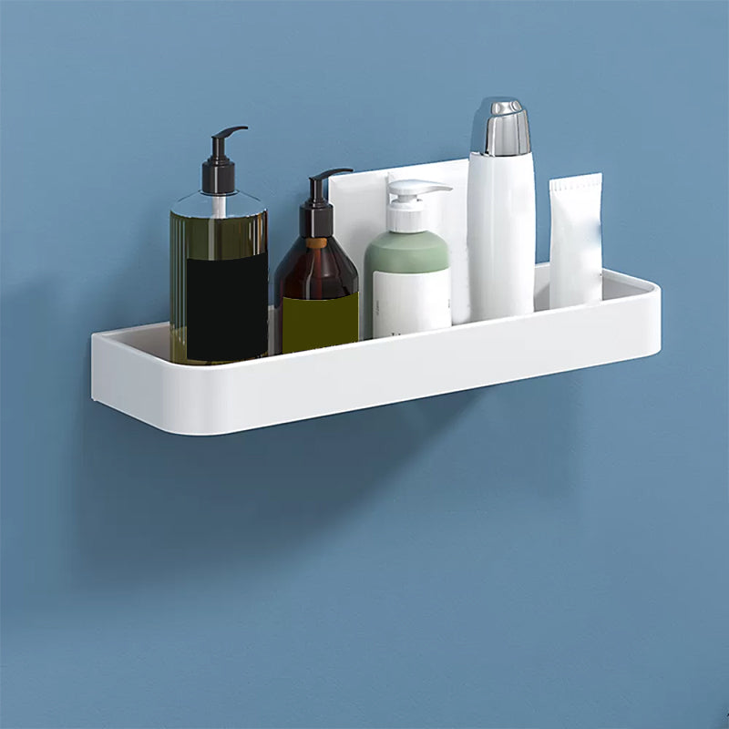 BowLift | White 2-piece Bathroom Hardware Modern Bathroom Accessories Set, Bathroom Shelf
