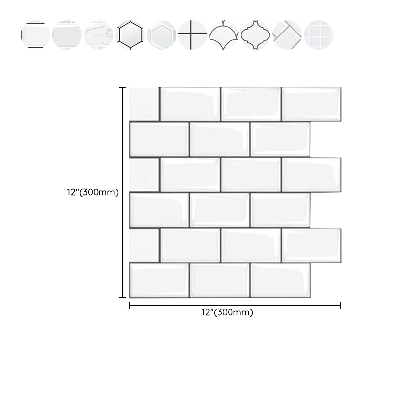 BowLift | White subway tiles waterproof peel & stick tile for kitchen backsplash