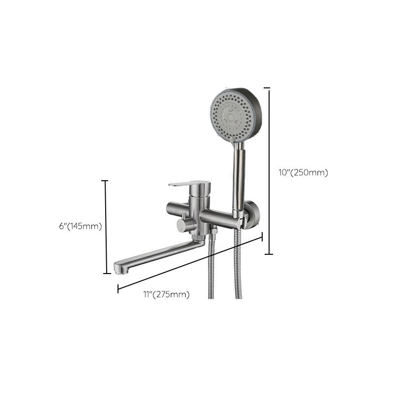 BowLift | Bathroom Bathtub Faucet Lever Handheld Shower Bathtub Faucet