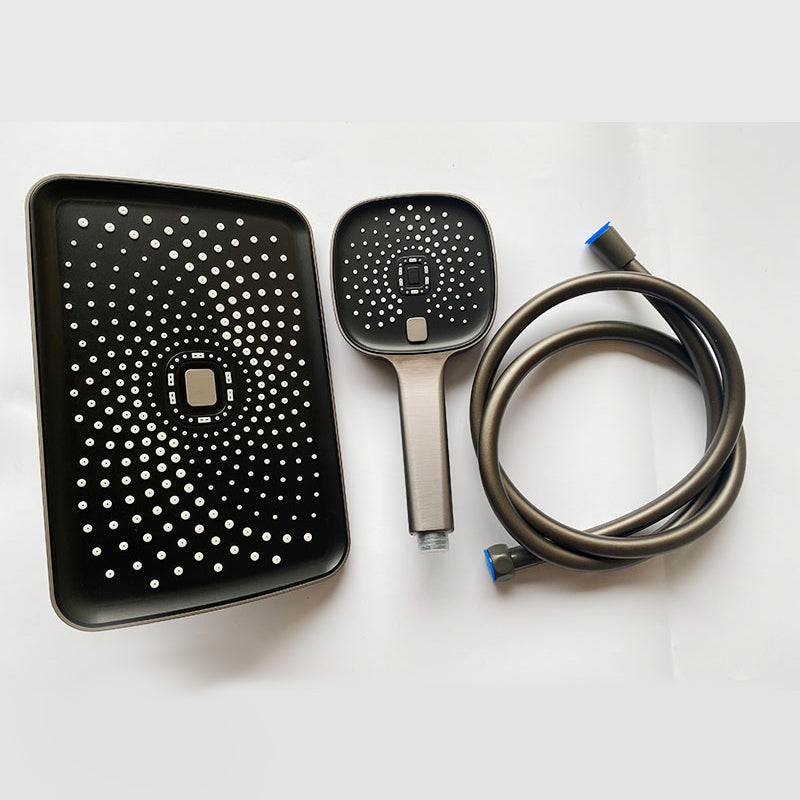 BowLift | Black Large Shower Head Standard Spray Pattern with Hand Shower