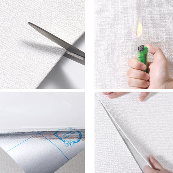 BowLift | Contemporary flax wall panel textured wall interior wear-resistant plank