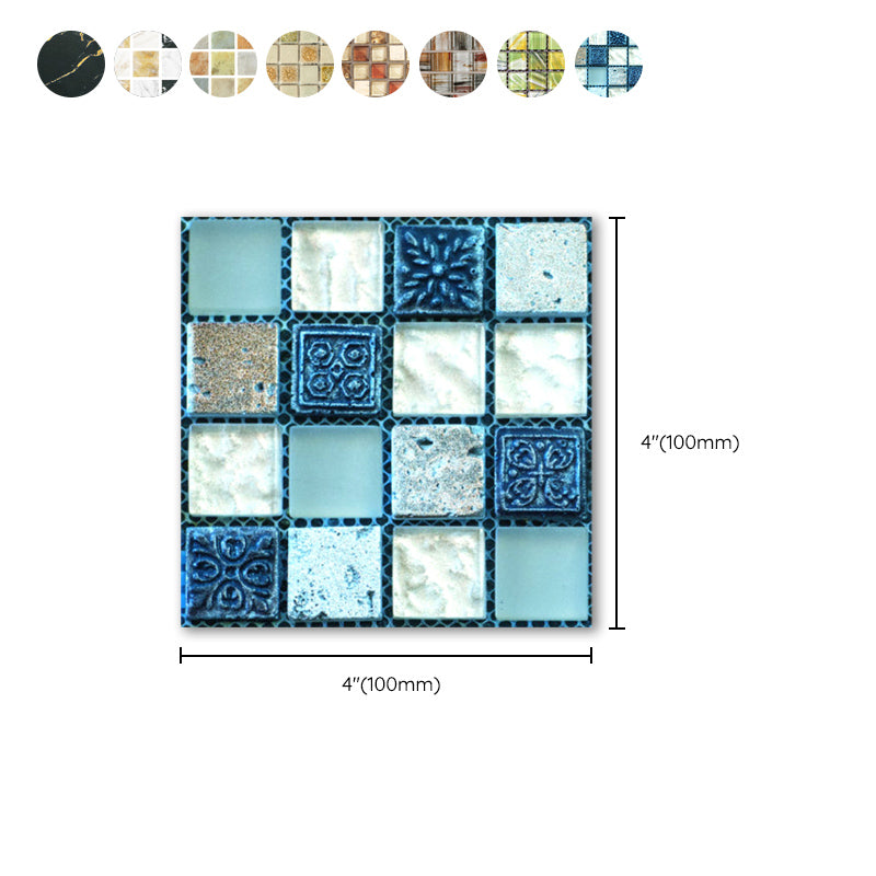 BowLift | Square Mosaic Peel & Stick Tiles Waterproof Kitchen Splashback Tiles