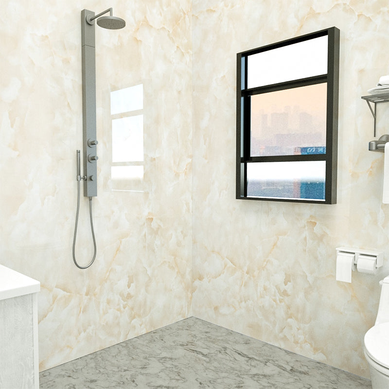 BowLift | Marbleing Water-repellent Tile PVC Single Peel-and-stick Tile for Bathroom Back Wall