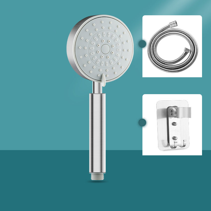 BowLift | Round self-cleaning handheld shower adjustable spray pattern stainless steel hand shower