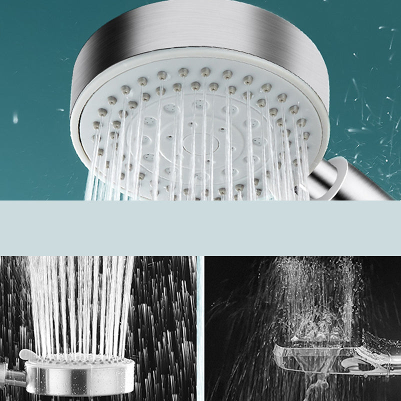 BowLift | Round self-cleaning hand shower adjustable spray pattern stainless steel hand shower