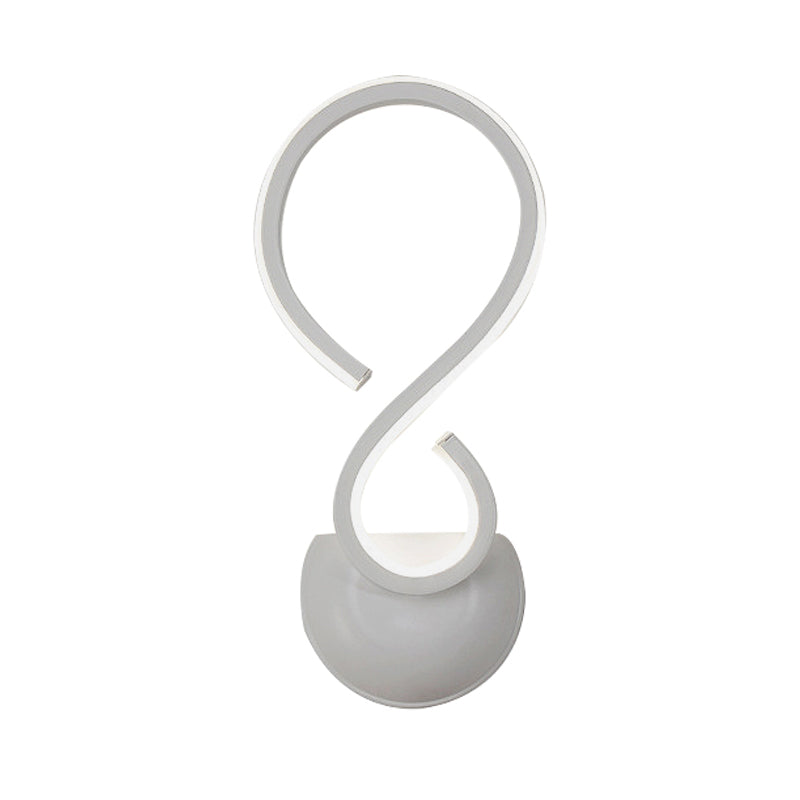 BowLift | Rotating Acrylic Wall Lamp Sconce Simplicity LED White Finish Wall Lighting for Living Room