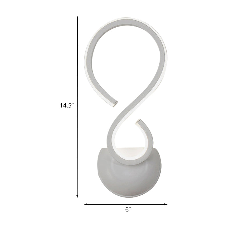BowLift | Rotating Acrylic Wall Lamp Sconce Simplicity LED White Finish Wall Lighting for Living Room