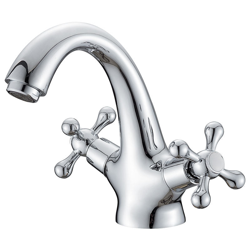 BowLift | Industrial Widespread Bathroom 2 Faucet Cross Handles Sink Faucet