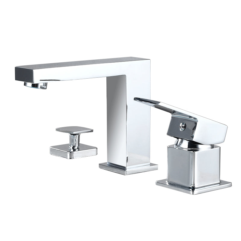 BowLift | Contemporary Bath Faucet Trim Deck Mounted Low Arc Bathroom Faucet