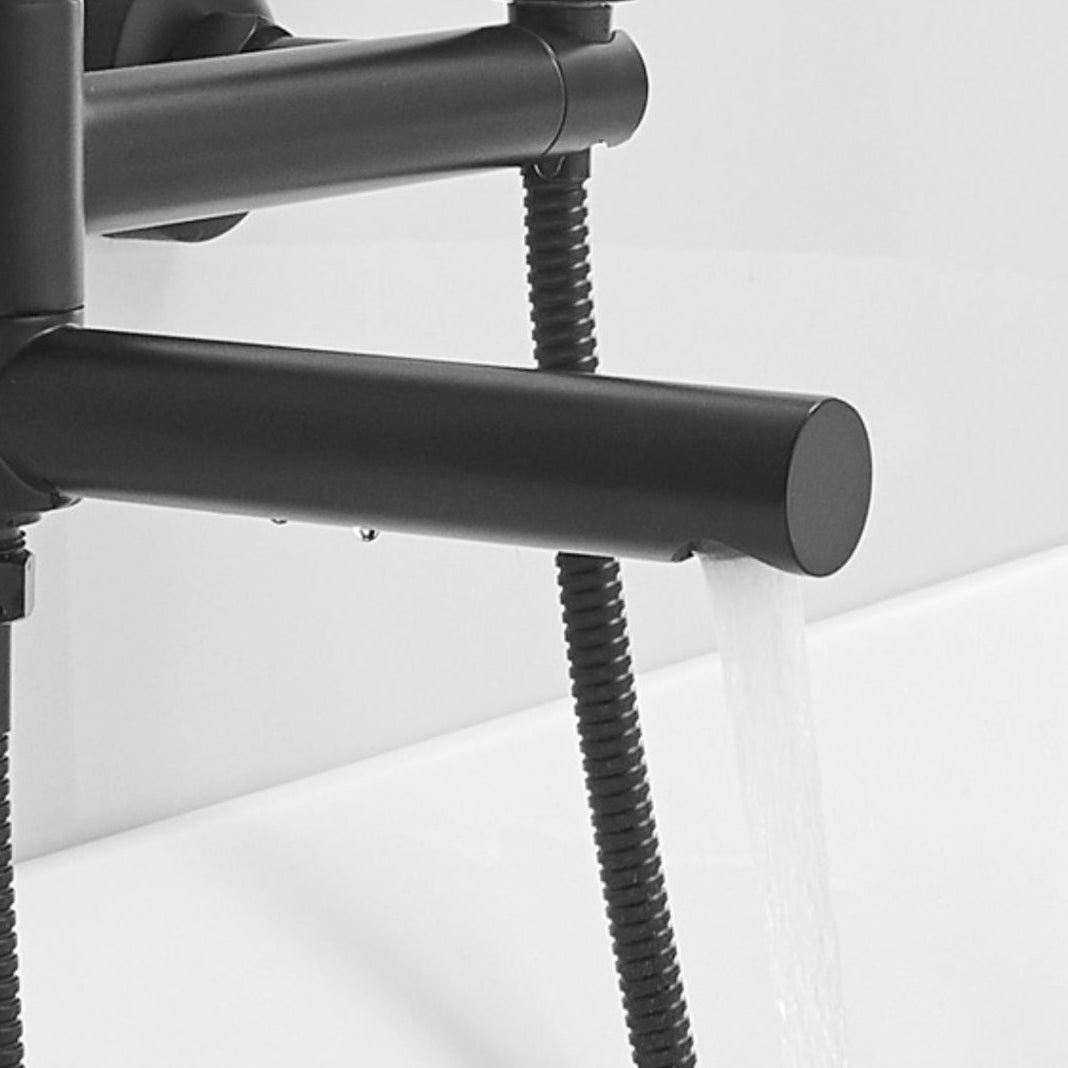 BowLift | Swivel spout bathtub faucet single lever handle hand shower bathtub filling valve with shower hose