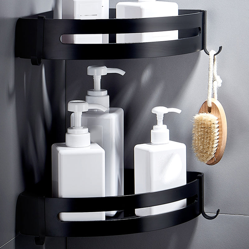BowLift | Black Bathroom Set Modern 1/2/3 - Piece Anti-Rust Bathroom Rack
