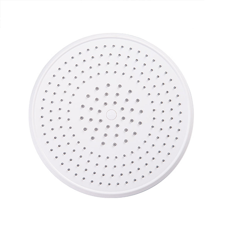 BowLift | White Metal Shower Head Combination Modern Round Fixed Shower Head for the Bathroom