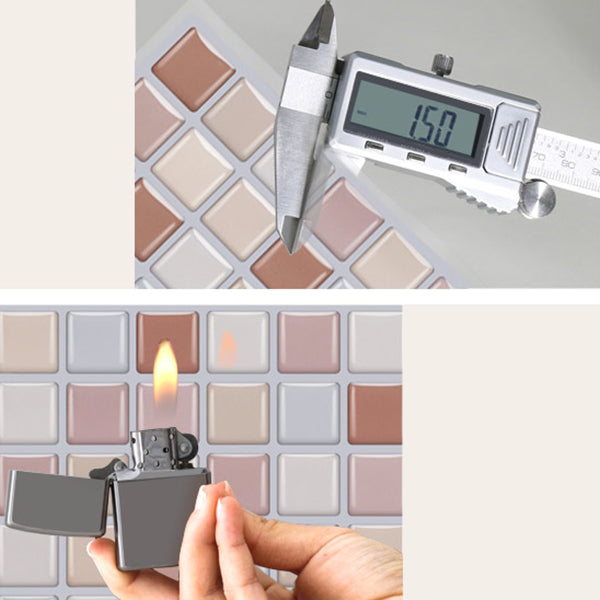 BowLift | Peel and Stick PVC Tile Kitchen Waterproof Mosaic Backsplash Wall Tile