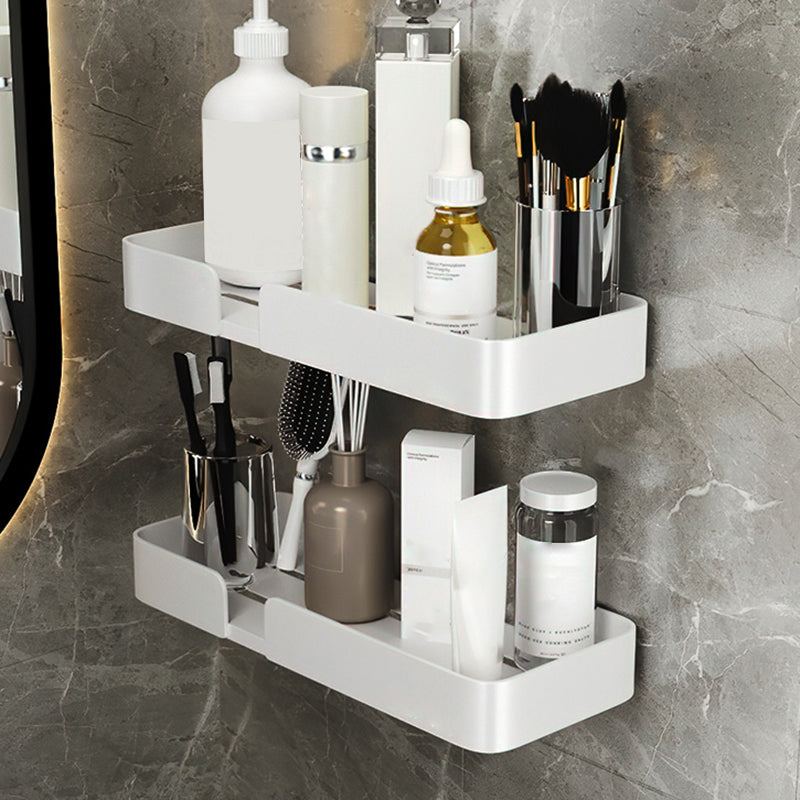 BowLift | White Bathroom Set Modern 1/2/3 - Pieces Stainless Steel Bathroom Shelf