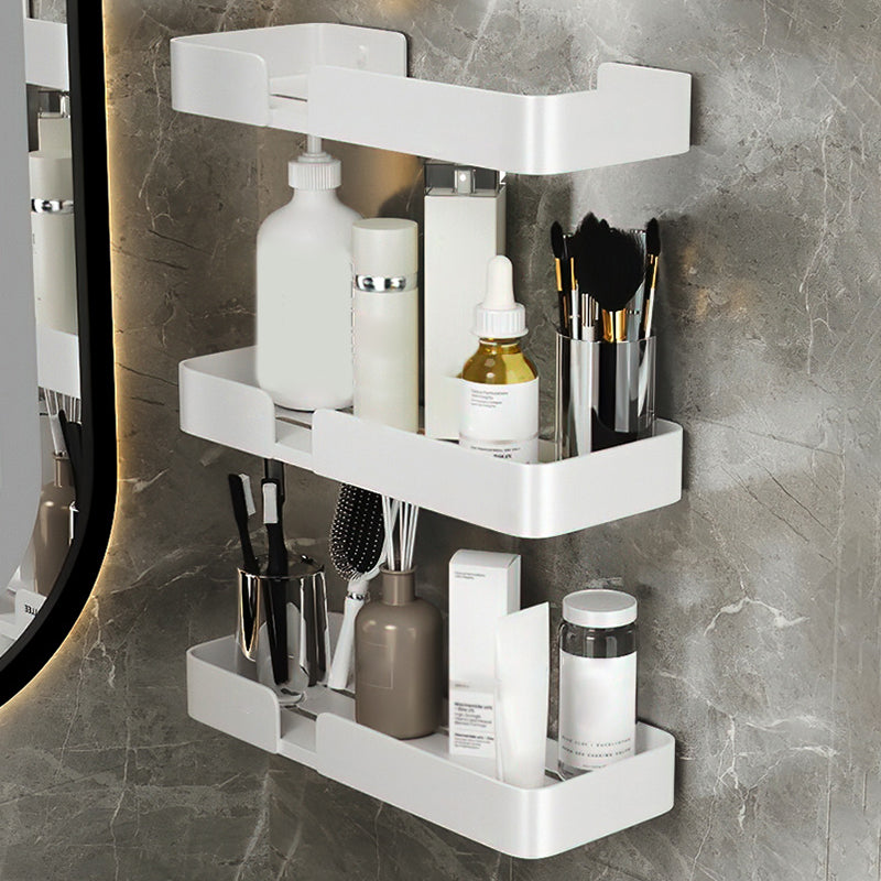 BowLift | White Bathroom Set Modern 1/2/3 - Pieces Stainless Steel Bathroom Shelf
