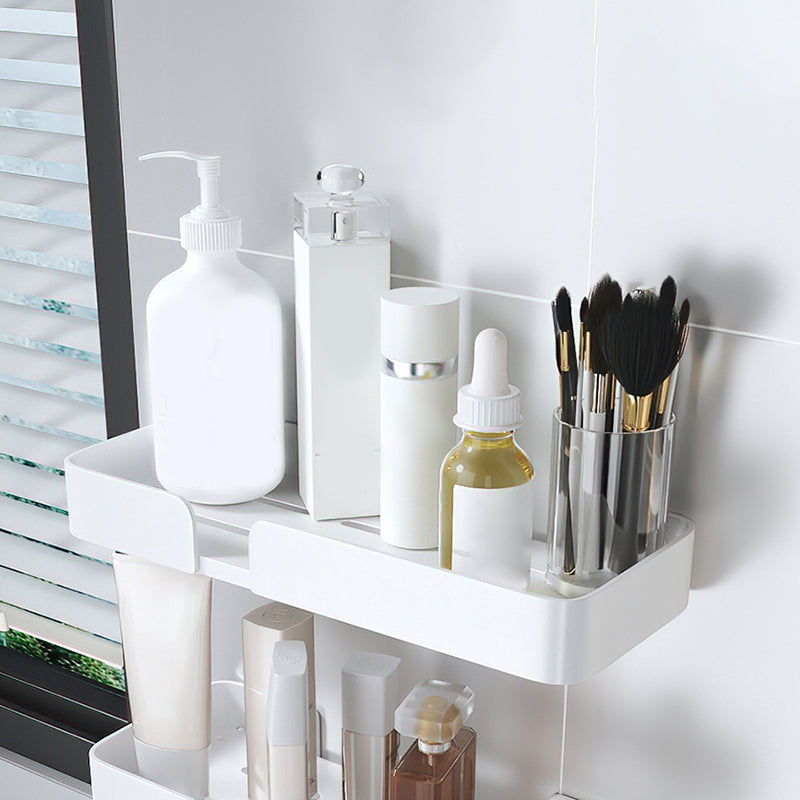 BowLift | White Bathroom Set Modern 1/2/3 - Pieces Stainless Steel Bathroom Shelf