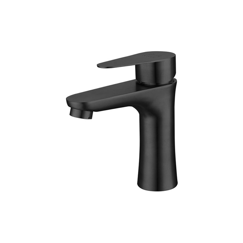 BowLift | Round Vessel Faucet Lever Handle Stainless Steel Bathroom Faucet with Water Hose