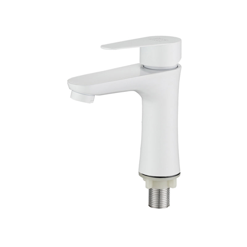 BowLift | Round Vessel Faucet Lever Handle Stainless Steel Bathroom Faucet with Water Hose