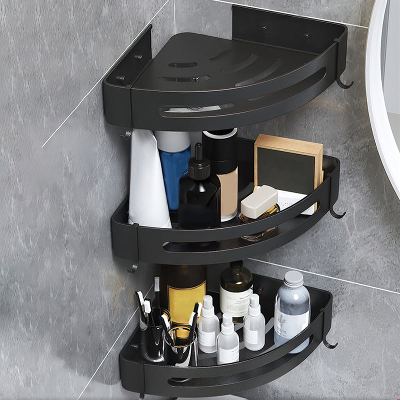 BowLift | Black/Silver Bath Set Modern 1/2/3-Piece Anti-Rust Bath Rack