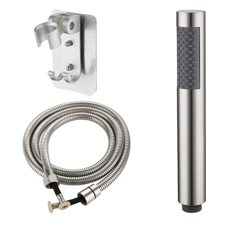 BowLift | Cylindrical Hand Shower with Self-Cleaning Stainless Steel Wall Shower Head