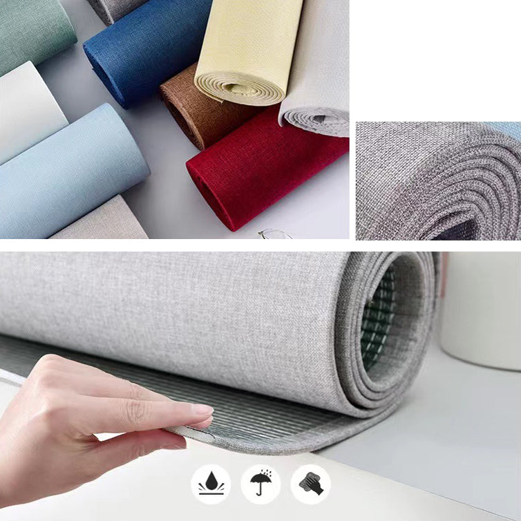 BowLift | Contemporary Style Wall Panel Linen Living Space Peel and Stick Wall Covering