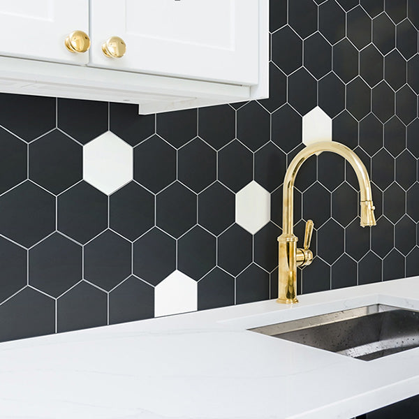BowLift | Peel and Stick Tiles Hexagonal Peel and Stick Back Wall 20 Pack