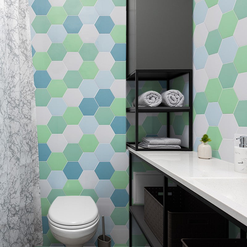 BowLift | Peel and Stick Tiles Hexagonal Peel and Stick Backwall 20 Pack for the Bathroom